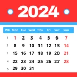 calendar 2023 in english android application logo